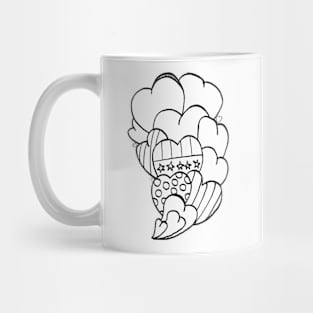 Heart cloud collage Mug